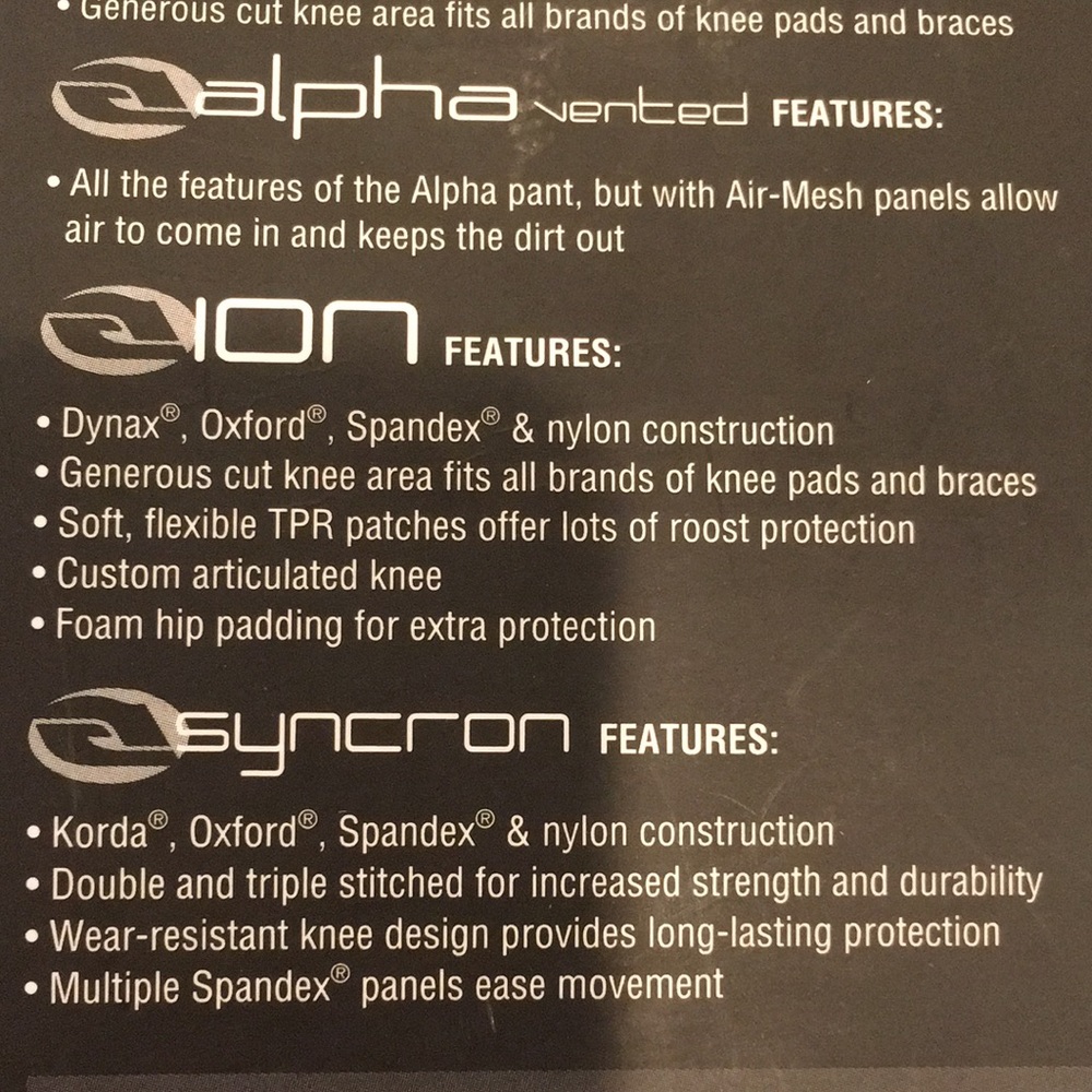 Answer | ION Motocross Racing Pants - Picture 17 of 17